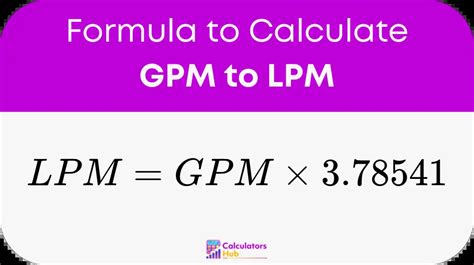 gpm to lpm|gpm to lpm calculator.